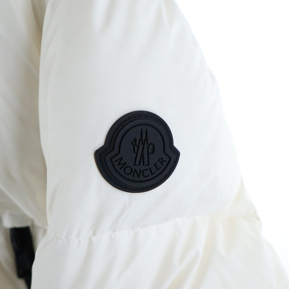 MONCLER(モンクレール) 19AW MONTCLA モンクラ ロゴエンブロイダリー フーデッド ジップアップ ナイロン ダウンジャケット ホワイト E20914194385