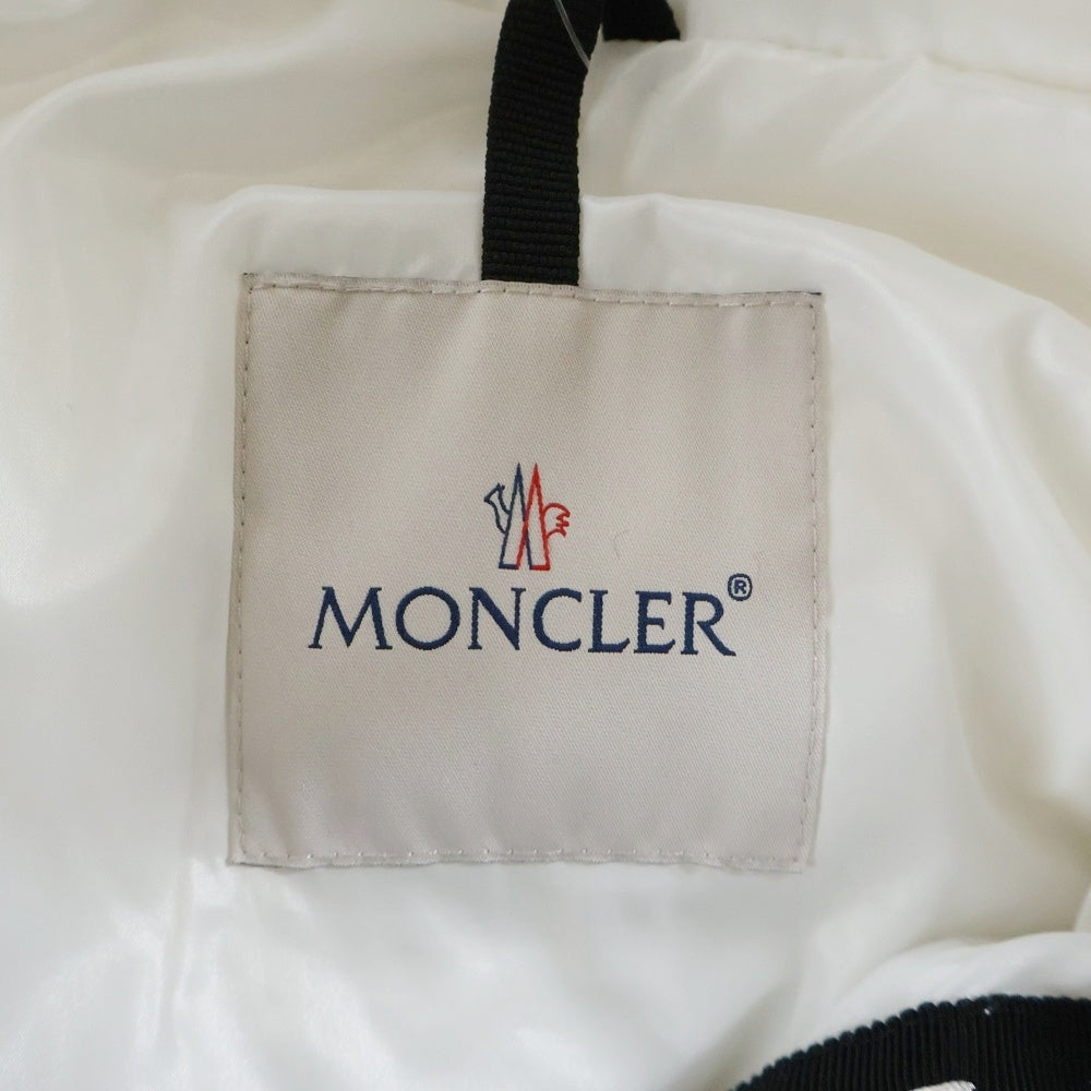 MONCLER(モンクレール) 19AW MONTCLA モンクラ ロゴエンブロイダリー フーデッド ジップアップ ナイロン ダウンジャケット ホワイト E20914194385