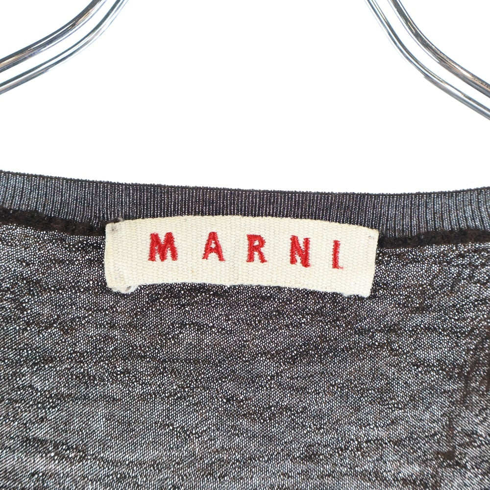 MARNI(マルニ) カシミヤ ニット カーディガン ブラウン レディース
