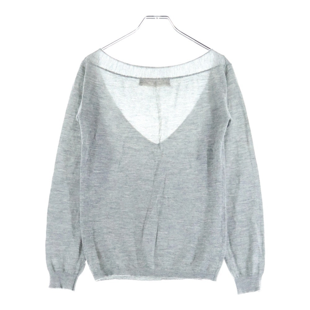 MARNI(マルニ) カシミヤ Vネック ニット セーター グレー レディース