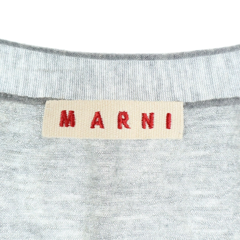 MARNI(マルニ) カシミヤ Vネック ニット セーター グレー レディース