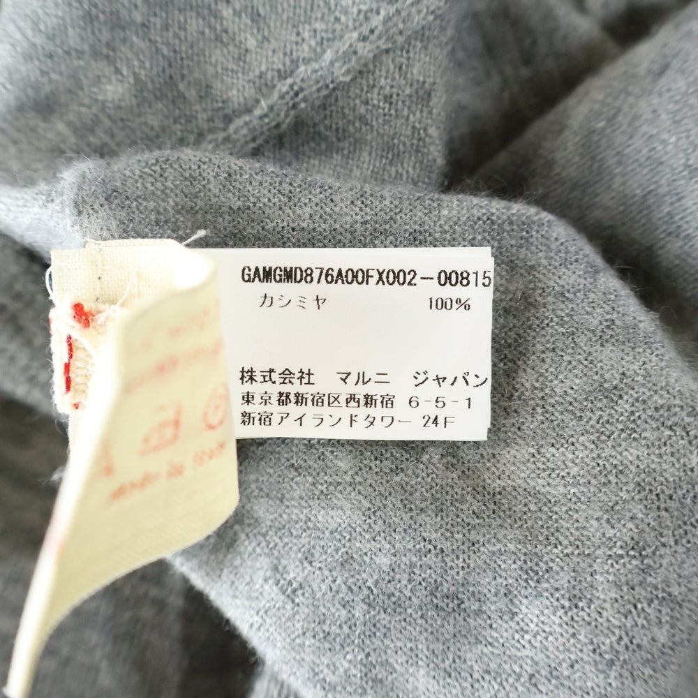 MARNI(マルニ) カシミヤ Vネック ニット セーター グレー レディース
