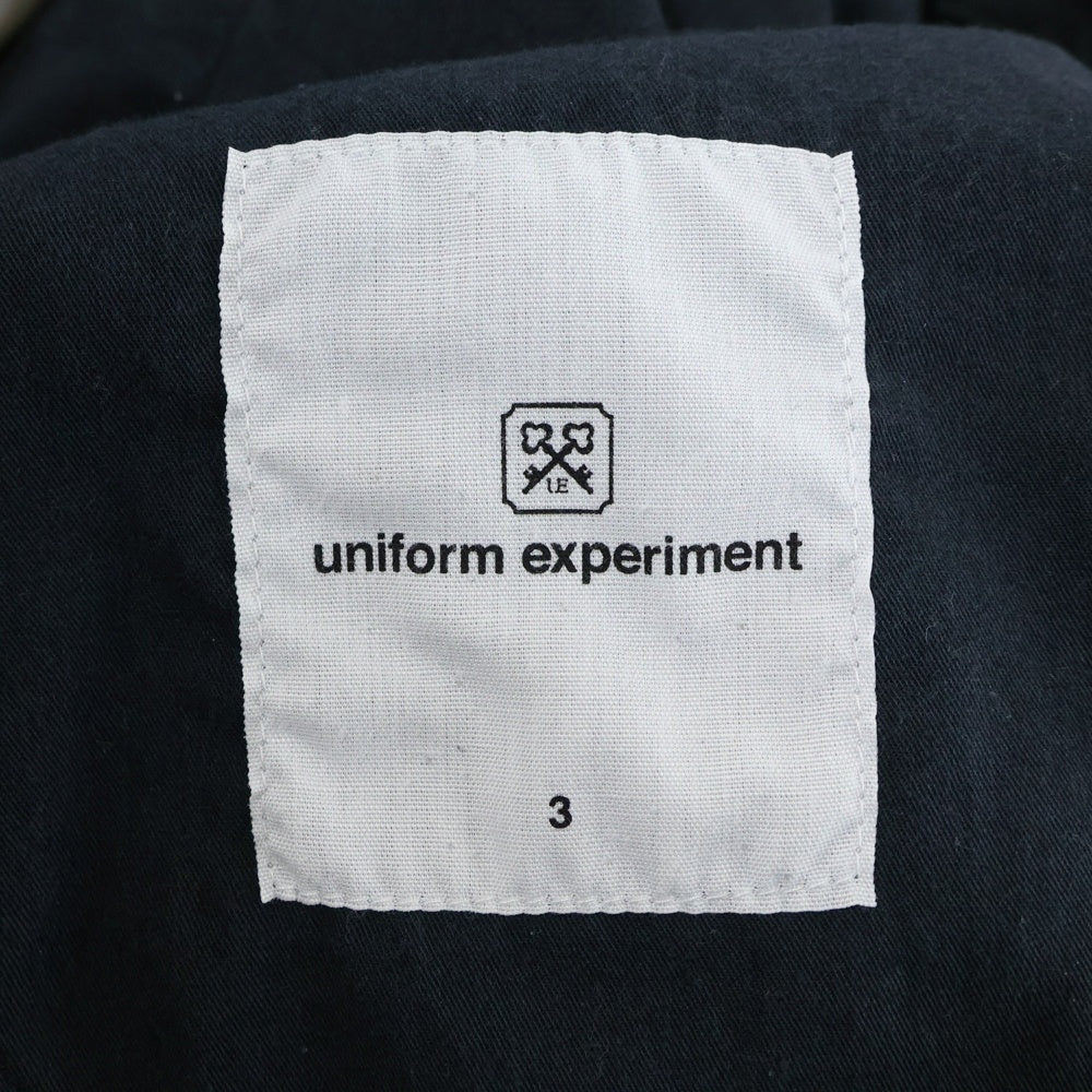 UNIFORM EXPERIMENT(ユニフォームエクスペリメント) 21SS CARROT FIT DRIPPING CHINO PANTS ペイントドリッピングチノパンツ ブラック UE-210026