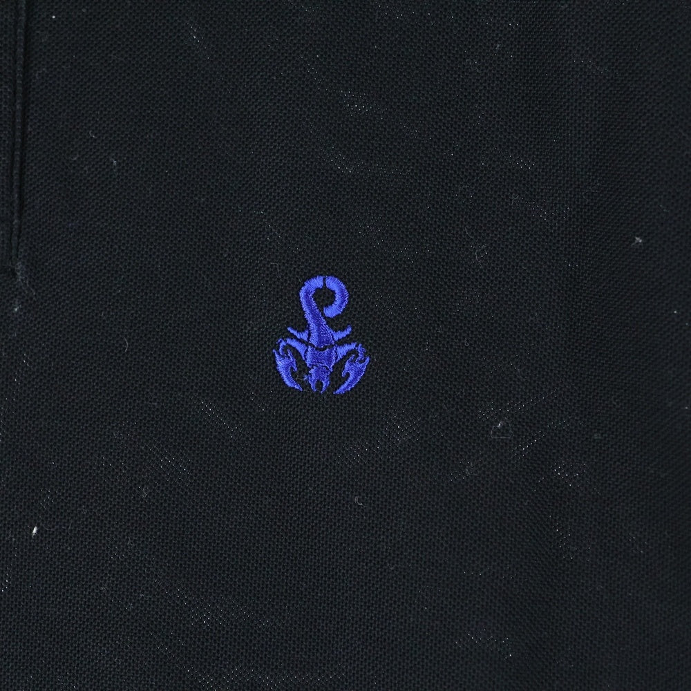 SOPH.(ソフネット) SCORPION POLO SHIRT スコーピオンロゴ刺繍半袖ポロシャツ ブラック
