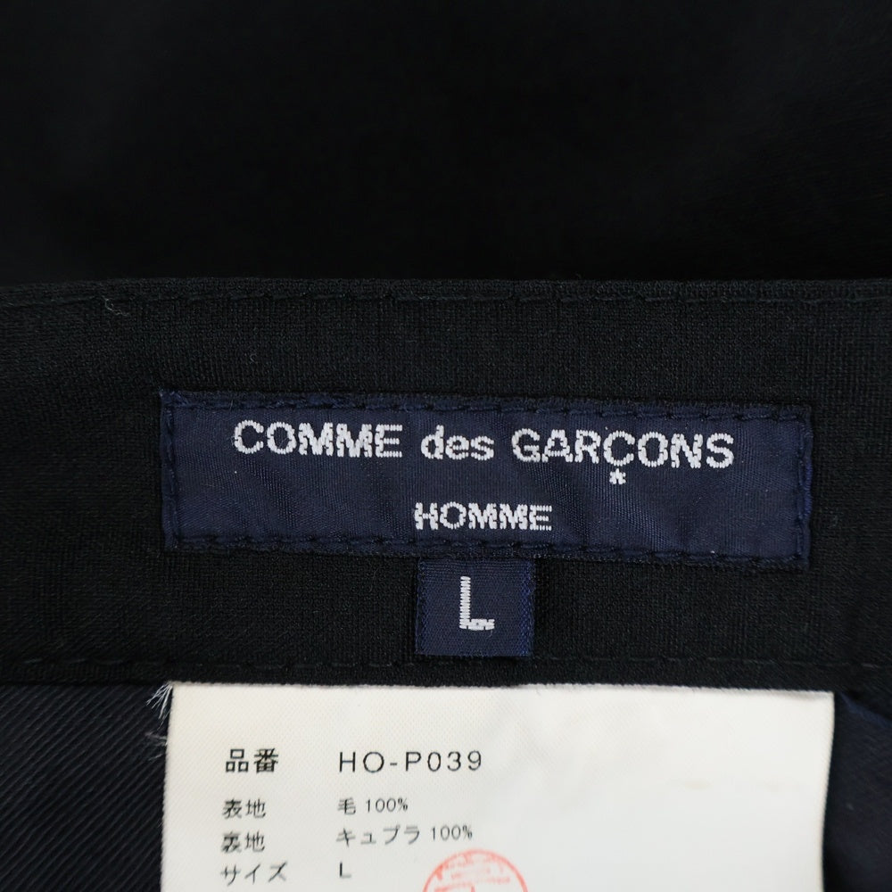 COMME des GARCONS HOMME(コムデギャルソンオム) 05SS AD2004 テーパードパンツ ブラック HO‐P039