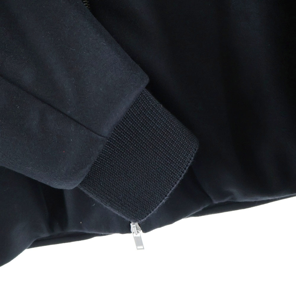 JIL SANDER(ジルサンダー) 25AW ウールメルトン パディングボンバージャケット ブルゾン ネイビー J22BN0277