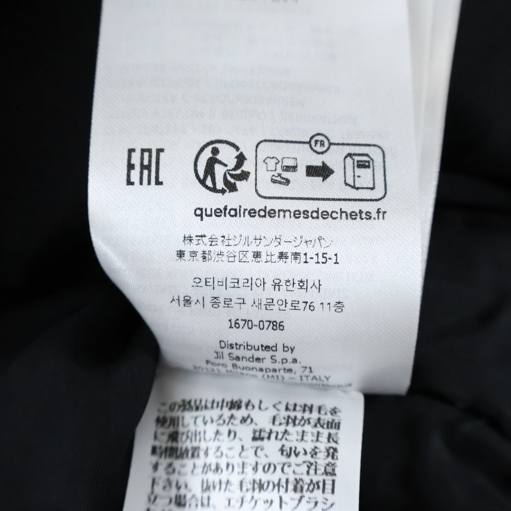 JIL SANDER(ジルサンダー) 25AW ウールメルトン パディングボンバージャケット ブルゾン ネイビー J22BN0277