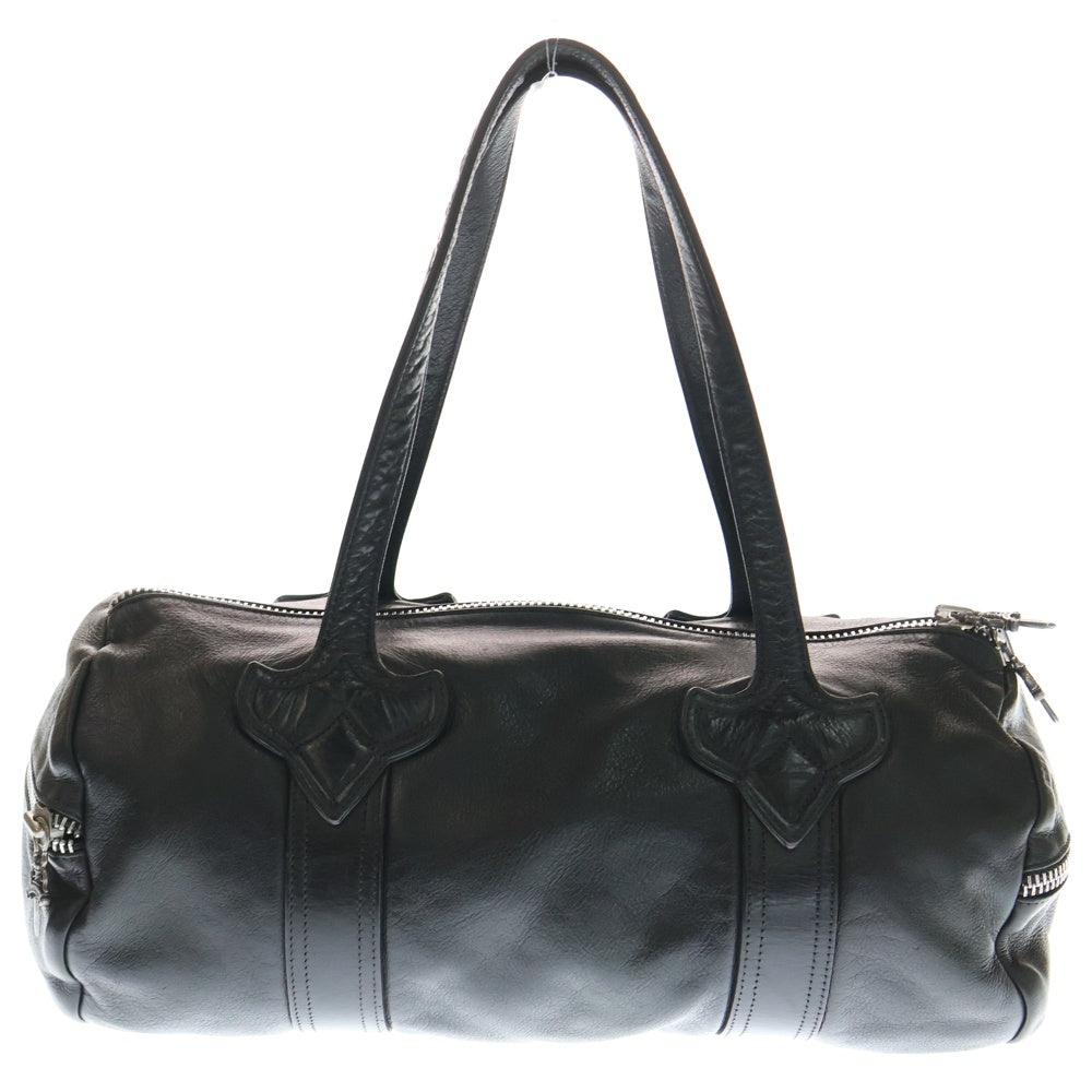 CHROME HEARTS(クロムハーツ) DUFFLE TINY ダッフルタイニー レザー ミニボストン ハンドバッグ ブラック