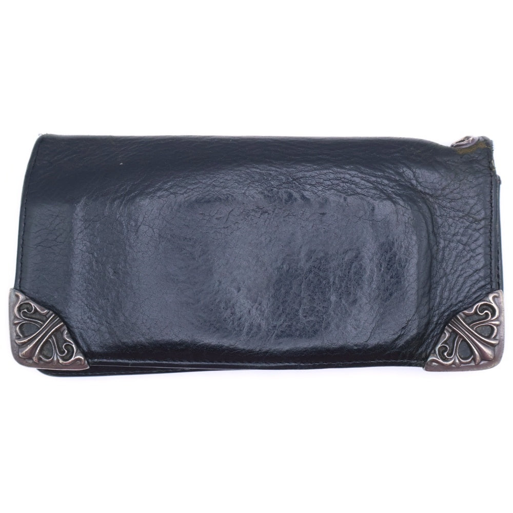 CHROME HEARTS(クロムハーツ) LNG SNGL FLD TIPS シングルフォールド レザーウォレット 財布 ブラック BCA380