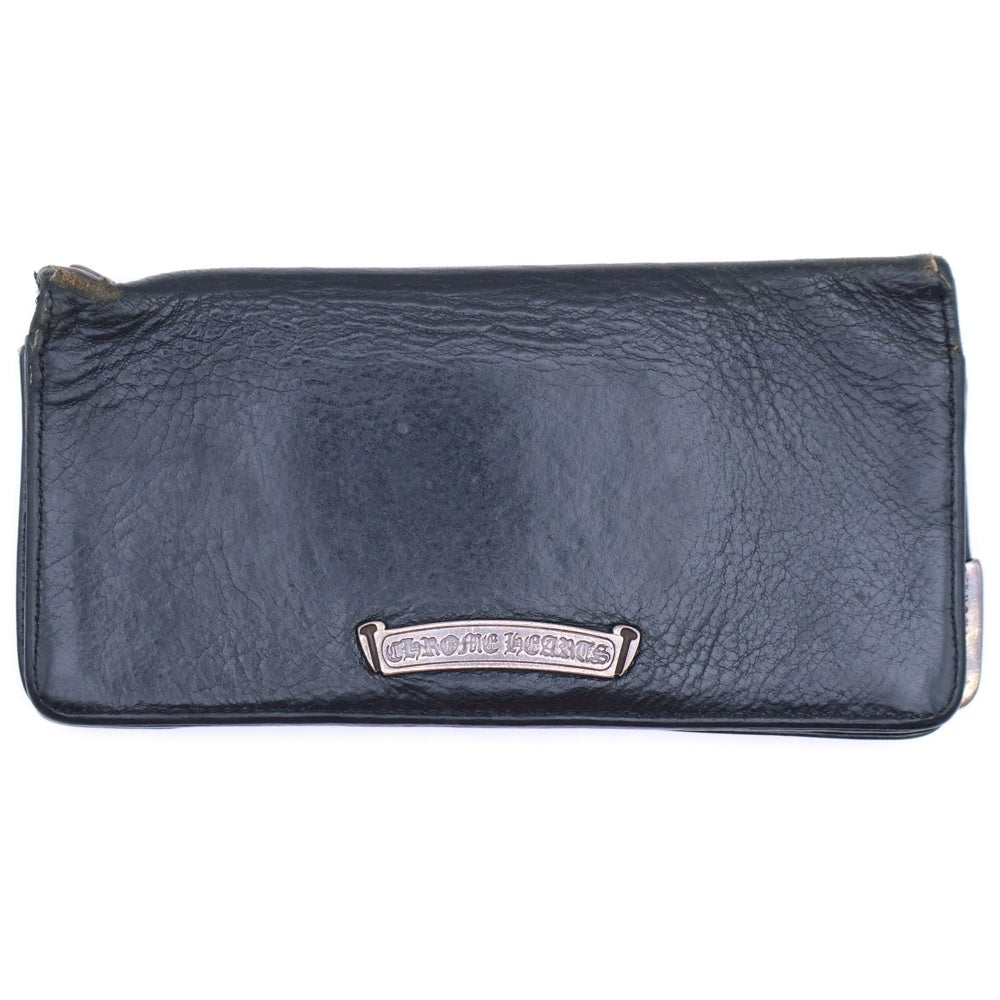 CHROME HEARTS(クロムハーツ) LNG SNGL FLD TIPS シングルフォールド レザーウォレット 財布 ブラック BCA380