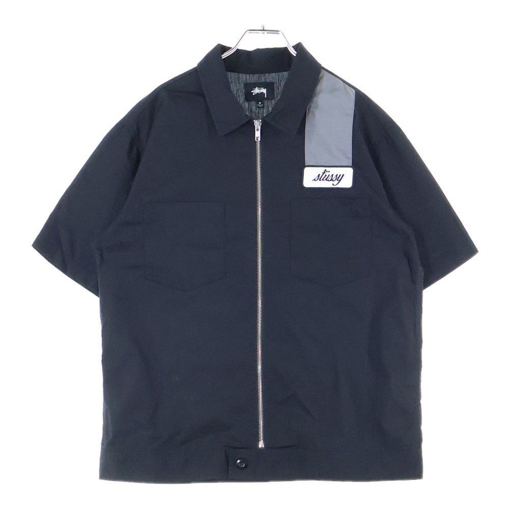 STUSSY(ステューシー) ZIP UP WORK SHIRT ジップアップ 半袖ワーク