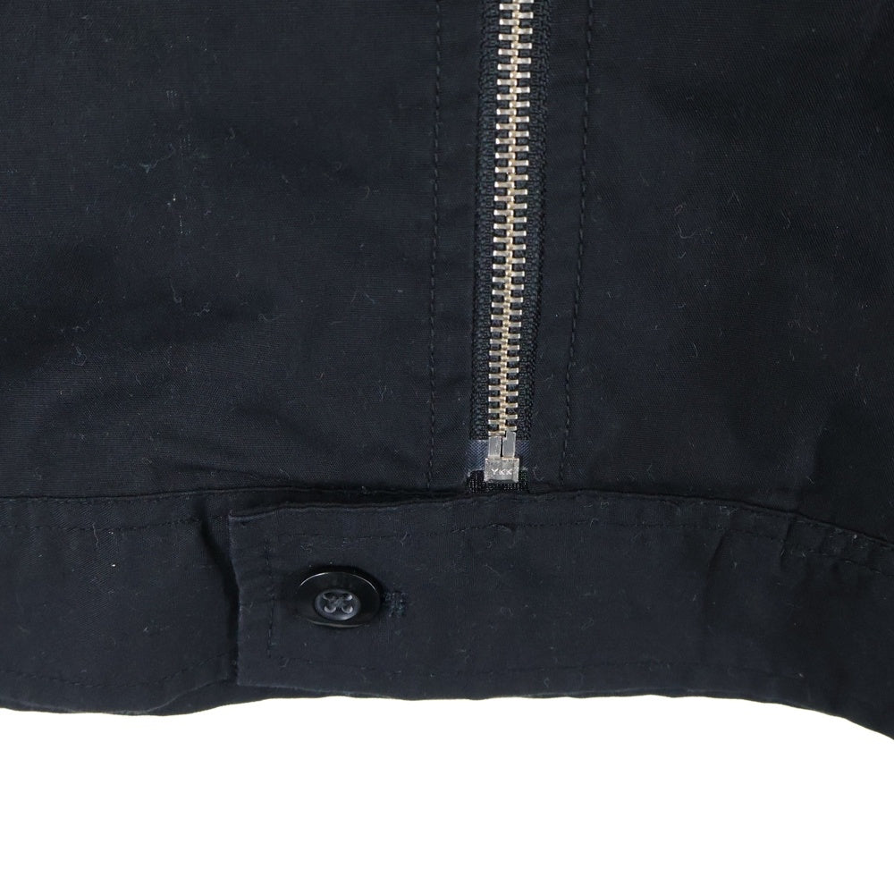 STUSSY(ステューシー) ZIP UP WORK SHIRT ジップアップ 半袖ワークシャツ ブラック