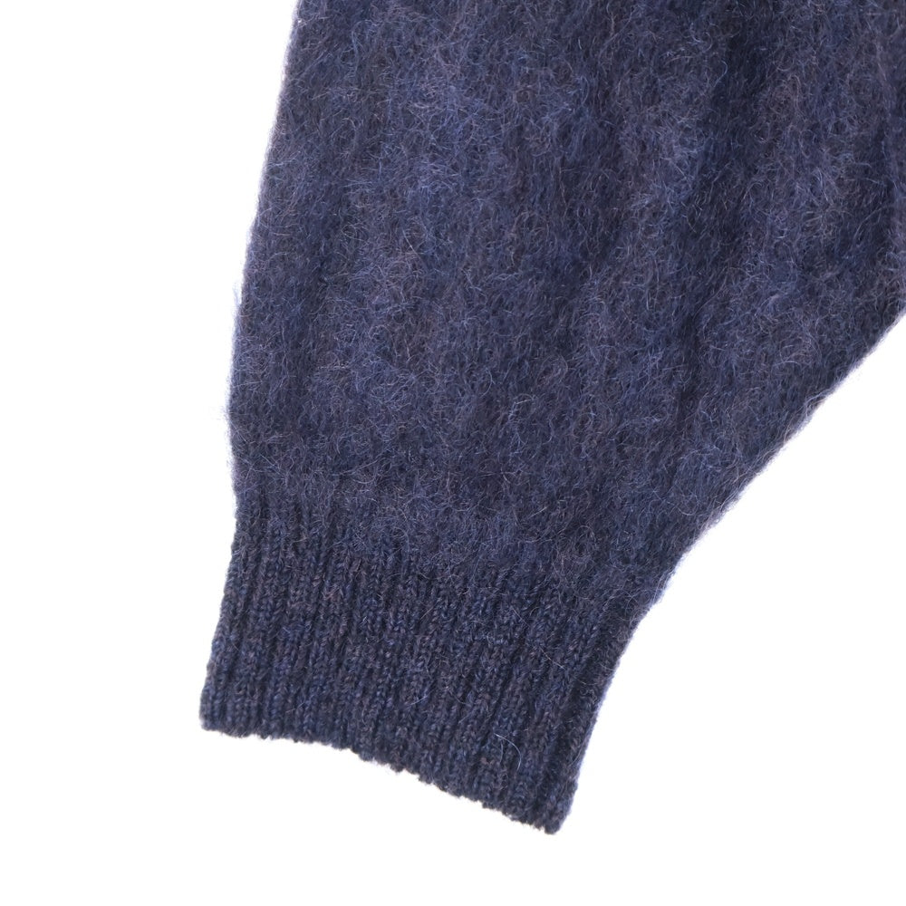 WACKO MARIA(ワコマリア) 23AW MARBLE MOHAIR KNIT CARDIGAN マーブルモヘアニット カーディガン セーター パープル 23FW-WMK-KN10