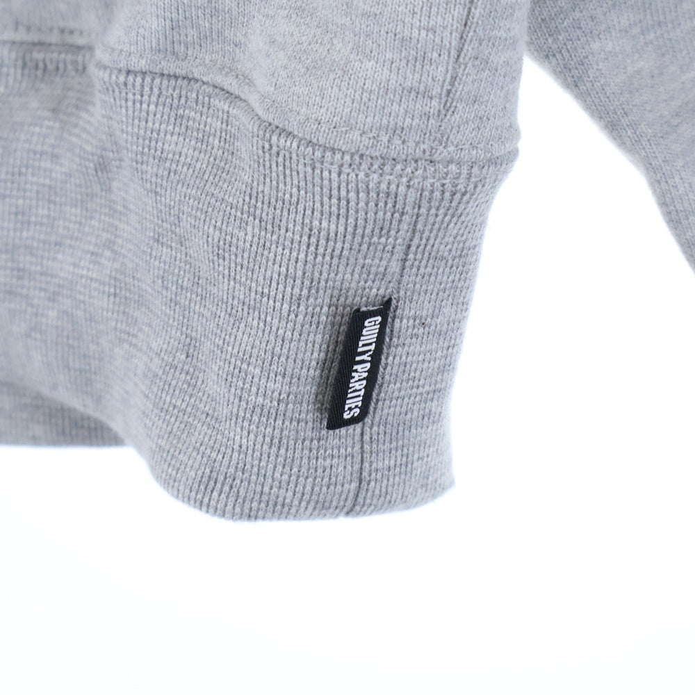 WACKO MARIA(ワコマリア) 23AW HEAVY WEIGHT PULL OVER HOODED SWEAT SHIRT ヘビーウェイト プルオーバーフーデッドスウェットシャツ パーカー グレー 23FW-WMC-SS03
