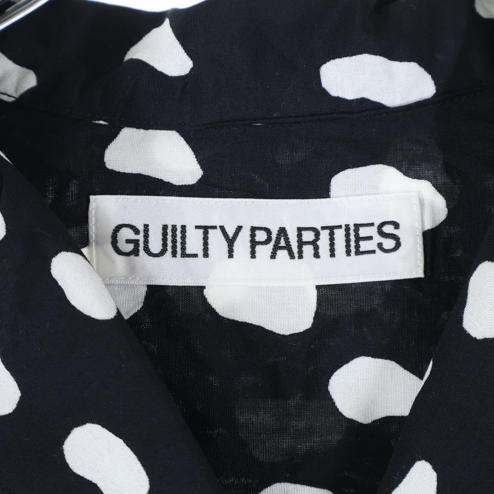 WACKO MARIA(ワコマリア) 24SS HAWAIIAN SHIRT S/S レオパード 半袖ハワイアン オープンカラーシャツ ブラック 24SS-WMS-HI02