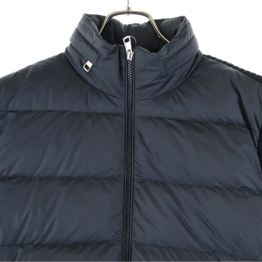 MONCLER(モンクレール) 24AW CARDIGAN TRICOT ニットカーディガン切り替え ライトダウンジャケット ブラック J20919B00032