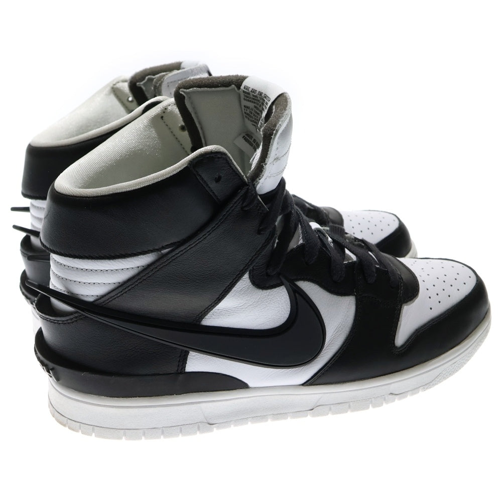 NIKE(ナイキ) ×AMBUSH DUNK HIGH アンブッシュ ダンク ハイカットスニーカー ブラック/ホワイト US10/28cm CU7544-001