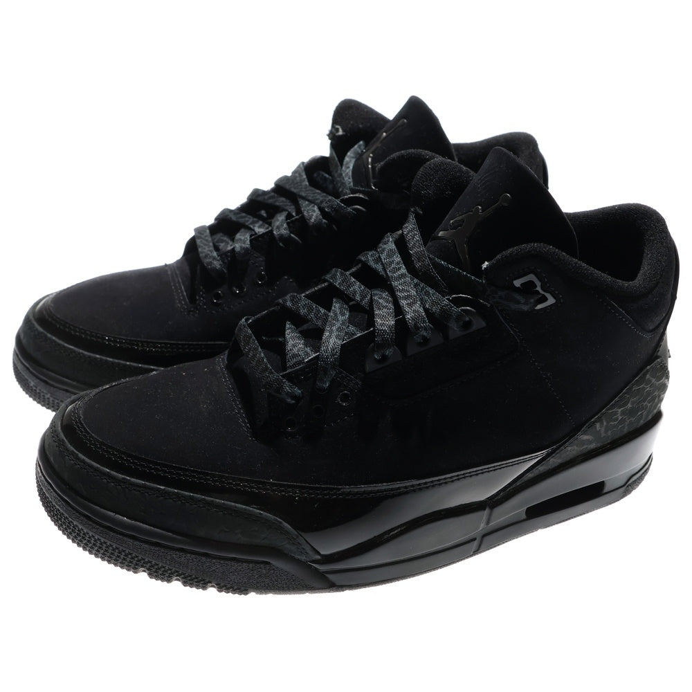 NIKE(ナイキ) AIR JORDAN 3 RETRO BLACK CAT エアジョーダン3 レトロ ブラックキャット ハイカットスニーカー ブラック US10/28cm CT8532-001