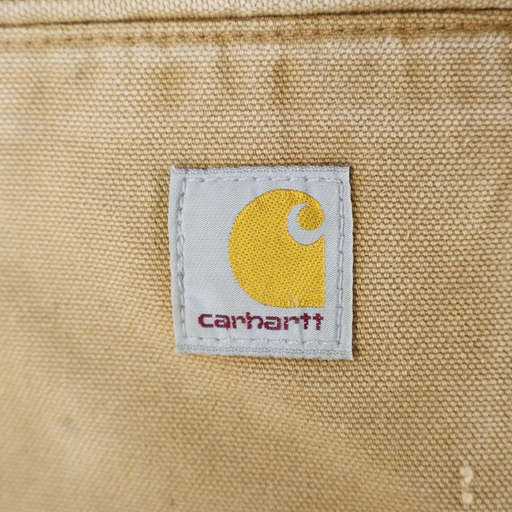 CARHARTT(カーハート) WASHED DUCK SHERPA LINED JACKET ウォッシュドダックシェルパラインドジャケット 裏地ボア ジップアップフーデッドジャケット ブラウン 0J4392-M