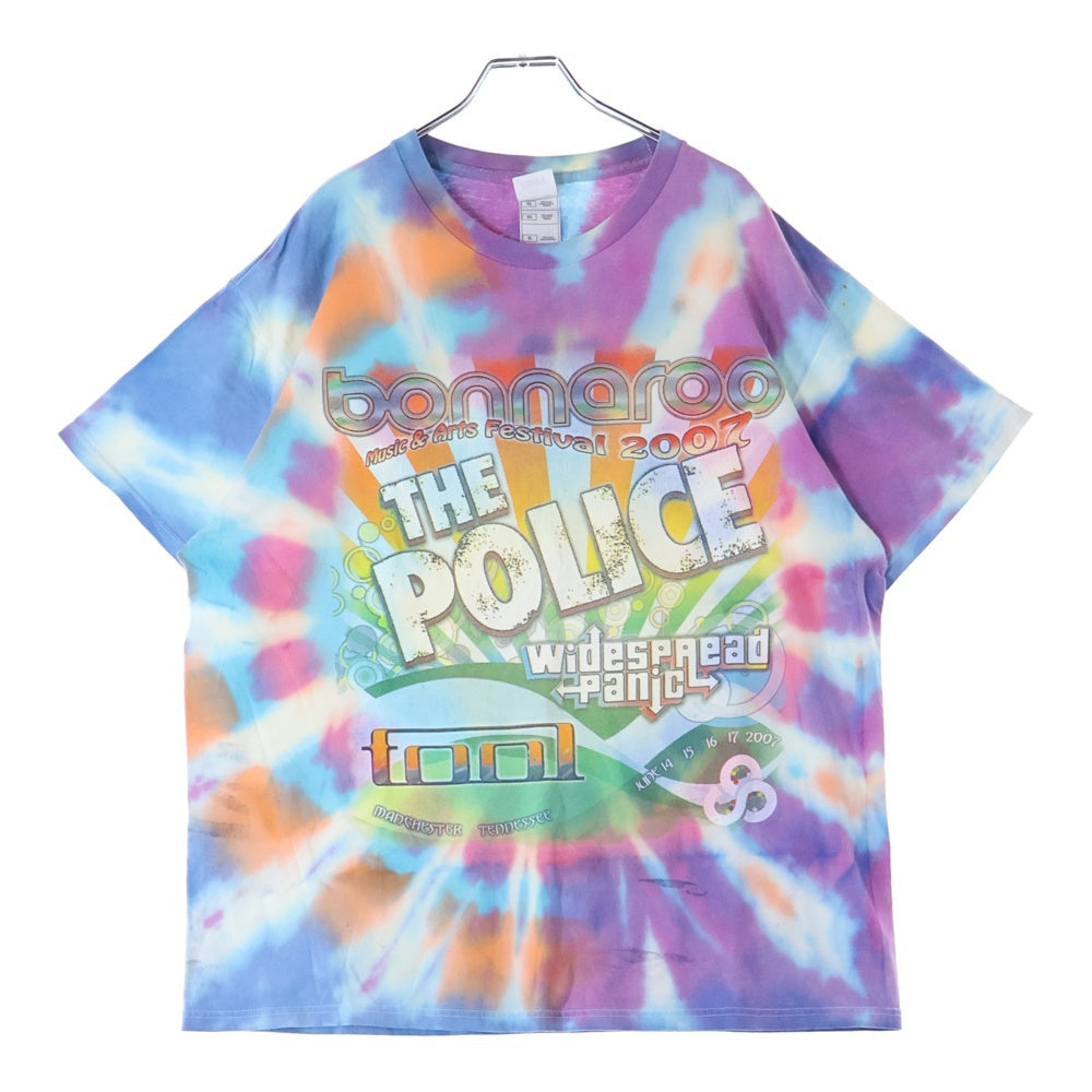 VINTAGE(ヴィンテージ) 00S VINTAGE 2007 TYE DYE TEE ボナルー ミュージックアンドアーツフェスティバル 両面プリント タイダイ半袖Tシャツ