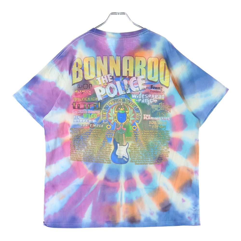 VINTAGE(ヴィンテージ) 00S VINTAGE 2007 TYE DYE TEE ボナルー ミュージックアンドアーツフェスティバル 両面プリント タイダイ半袖Tシャツ