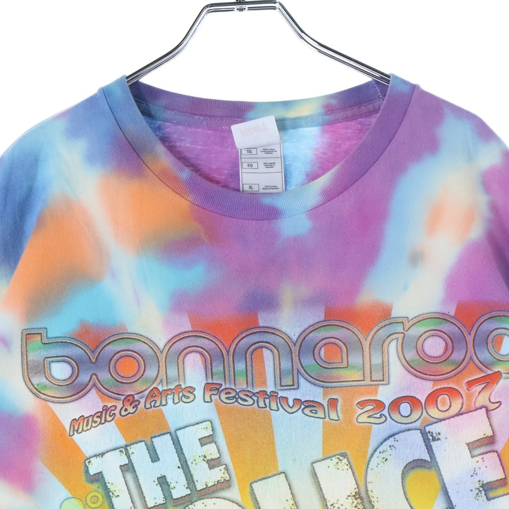 VINTAGE(ヴィンテージ) 00S VINTAGE 2007 TYE DYE TEE ボナルー ミュージックアンドアーツフェスティバル 両面プリント タイダイ半袖Tシャツ