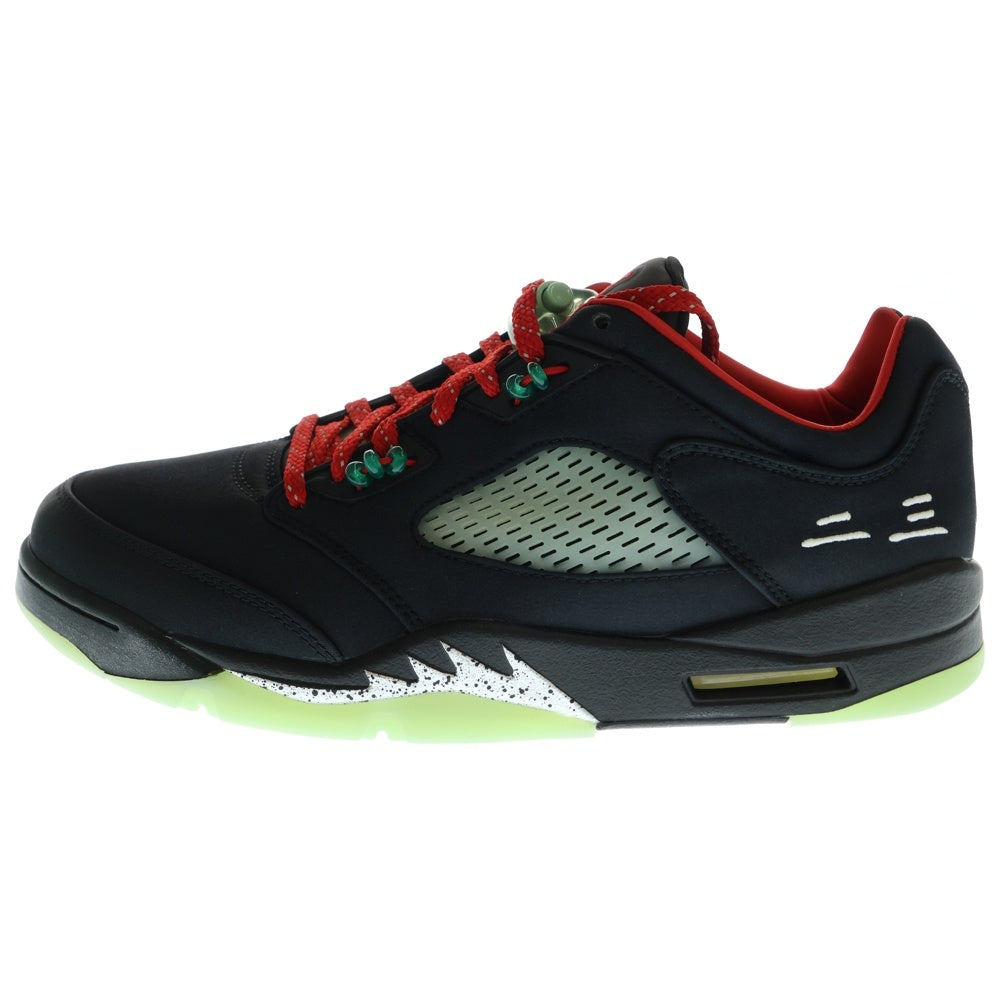 NIKE(ナイキ) ×CLOT AIR JORDAN 5 RETRO LOW SP クロット エアジョーダン 5 ジェイド ローカットスニーカー ブラック US10.5/28.5cm DM4640-036