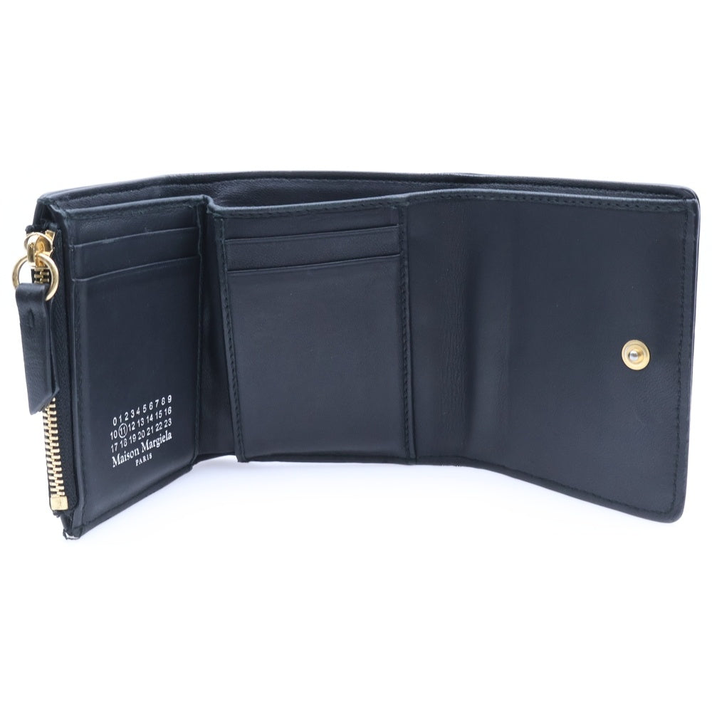 Maison Margiela 11(メゾンマルジェラ11) グラムスラム カレンダータグ ショートウォレット 三つ折り 財布 ブラック S56UI0138