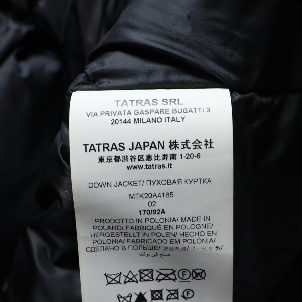 TATRAS(タトラス) 20AW NILO ニロ フーデッド ダウンコート ジャケット ブラック MTK20A4185