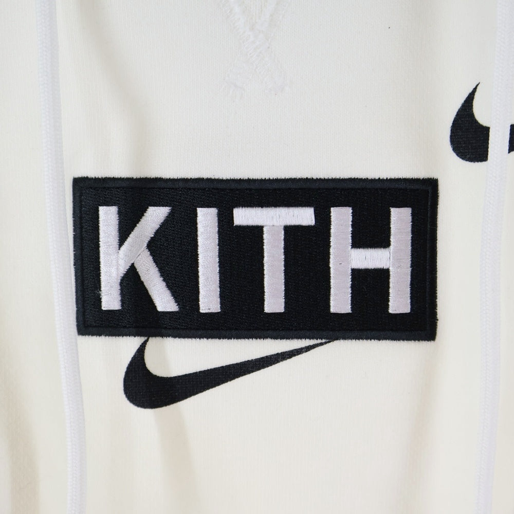 NIKE(ナイキ) 20AW ×KITH FOR NEW YORK KNICKS SWOOSH HOODIE キス ニューヨーク ニックス ボックスロゴ エンブロイダリー フーデットスウェットパーカー CZ1749-100