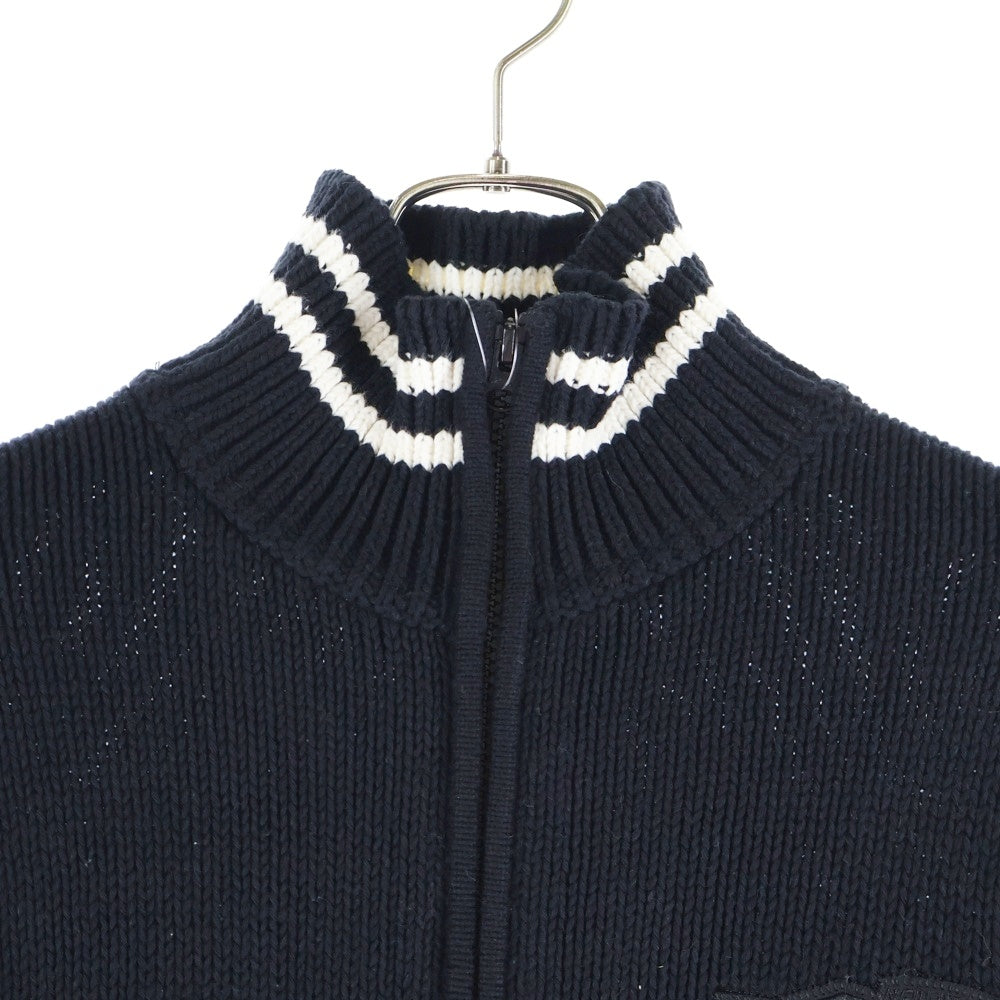 KITH(キス) 24AW ×AVIREX FOR THE NEW YORK KNICKS WYONA FULL ZIP SWEATER 'BLACK' アビレックス ニューヨーク ニックス ウェイオナ フルジップ ニットセーター KHM032708