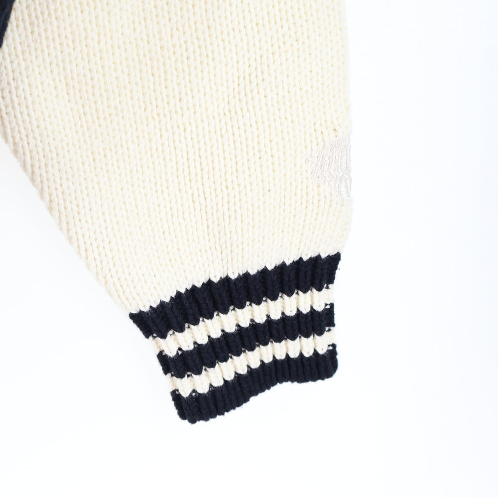 KITH(キス) 24AW ×AVIREX FOR THE NEW YORK KNICKS WYONA FULL ZIP SWEATER 'BLACK' アビレックス ニューヨーク ニックス ウェイオナ フルジップ ニットセーター KHM032708