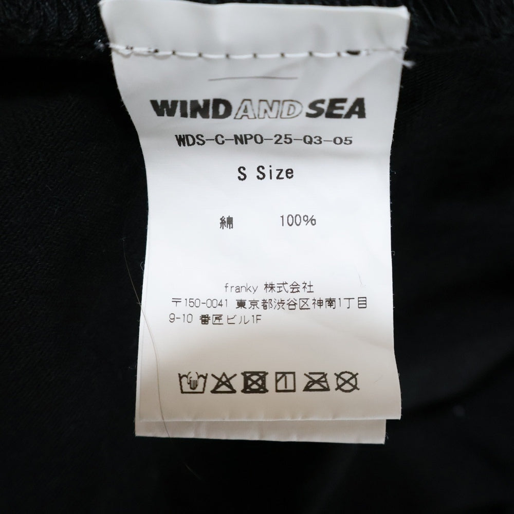 WIND AND SEA(ウィンダンシー) 25SS ×NBA Boston Celtics TEE エヌビーエー ボストン セルティックス 半袖Tシャツ カットソー ブラック/イエロー WDS-C-NPO-25-Q3-05