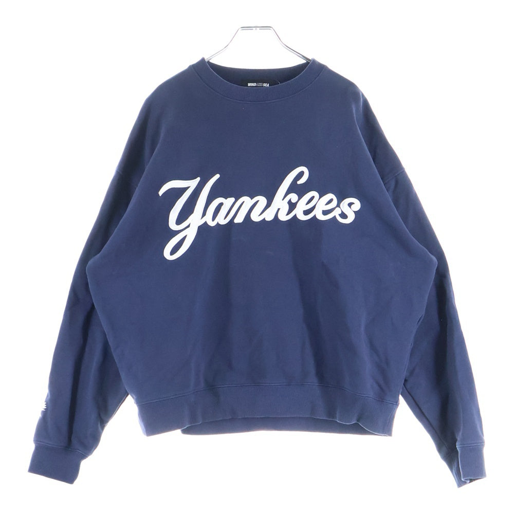 WIND AND SEA(ウィンダンシー) 23AW ×ムエルビー ヤンキース ロングスリーブ クルーネック スウェット WDS-C-ML85-24-Q1-06