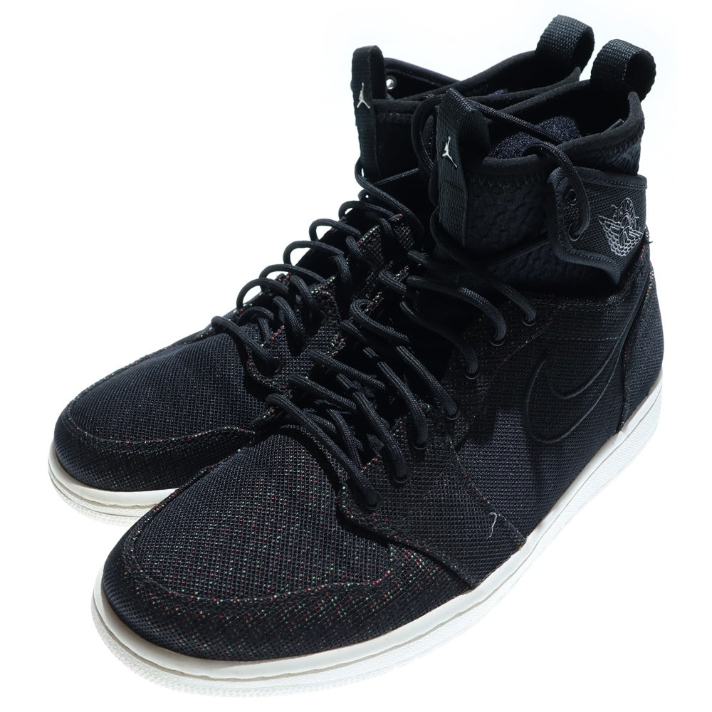NIKE(ナイキ) 【観賞用 2016年製】AIR JORDAN 1 RETRO ULTRA HIGH BLACK エアジョーダン レトロ ウルトラ ハイカットスニーカー ブラック US9.5/27.5cm 844700-050