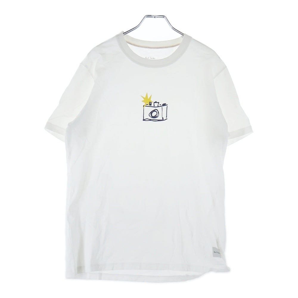 Paul Smith(ポールスミス) フロントプリント 半袖Tシャツ カットソー ホワイト 30-7318