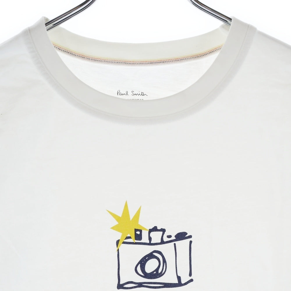 Paul Smith(ポールスミス) フロントプリント 半袖Tシャツ カットソー ホワイト 30-7318