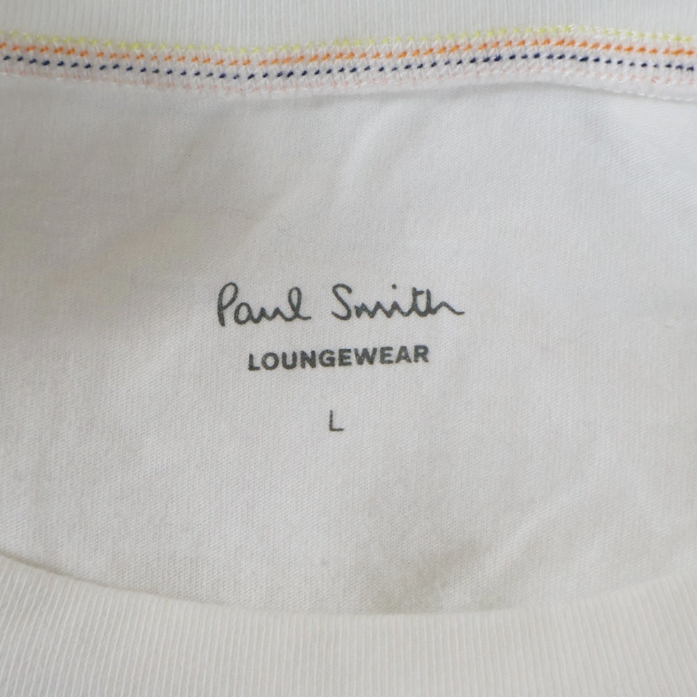 Paul Smith(ポールスミス) フロントプリント 半袖Tシャツ カットソー ホワイト 30-7318