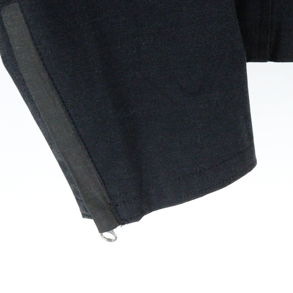 HIGH STREET(ハイストリート) ジップアップ コットン ジャケット ブラック HBL-6502