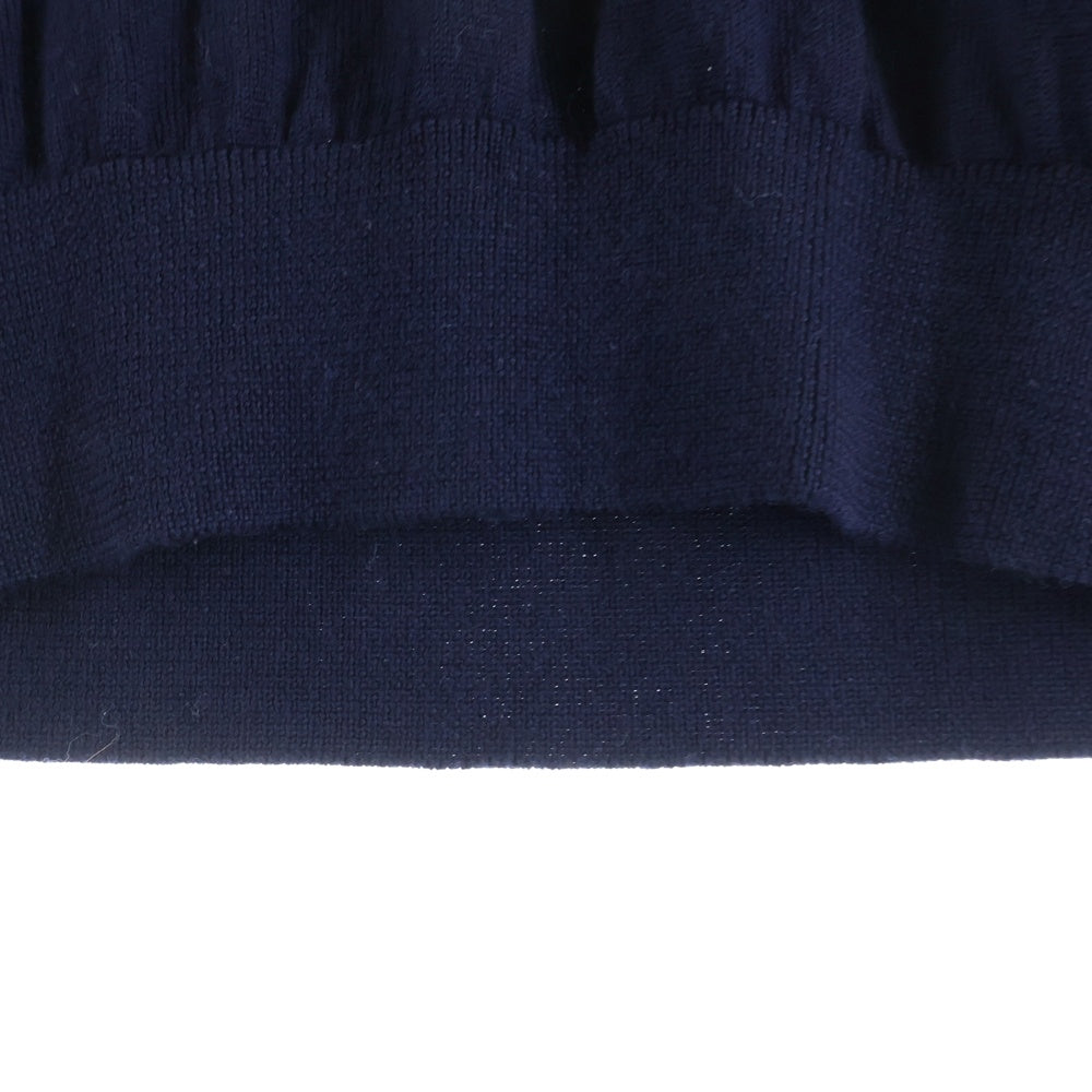 LACOSTE(ラコステ) ウォッシャブル メリノウール Vネック ニットベスト ネイビー AH370EL