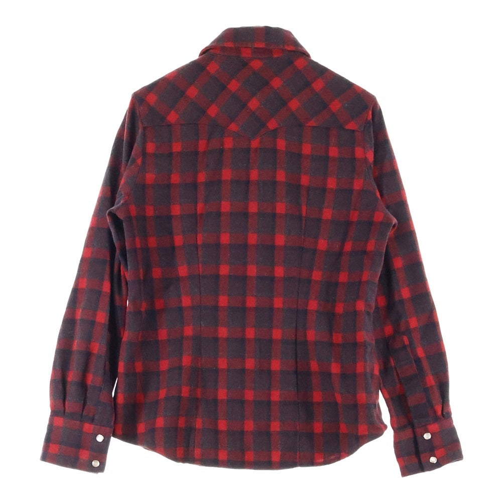 PENDLETON(ペンドルトン) FITTED ウール 長袖チェックシャツ レッド/ブラック