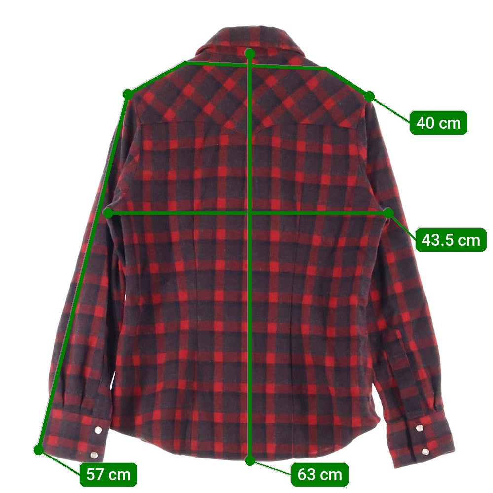 PENDLETON(ペンドルトン) FITTED ウール 長袖チェックシャツ レッド/ブラック