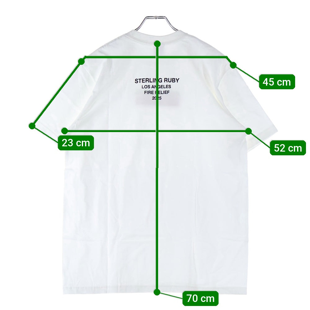 SUPREME(シュプリーム) 25SS Los Angeles Fire Relief Box Logo Tee ロサンゼルス ファイアーリリーフ ボックスロゴ 半袖Tシャツ カットソー ホワイト