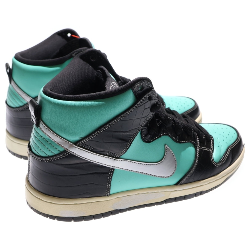NIKE SB(ナイキエスビー) ×DIAMOND SUPPLY DUNK HIGH PREMIUM SB ダイヤモンドサプライ ダンク プレミアム ハイカットスニーカー ブラック/ブルーUS9.5/27.5cm 653599-400