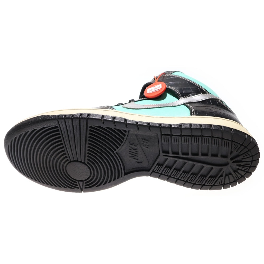 NIKE SB(ナイキエスビー) ×DIAMOND SUPPLY DUNK HIGH PREMIUM SB ダイヤモンドサプライ ダンク プレミアム ハイカットスニーカー ブラック/ブルーUS9.5/27.5cm 653599-400