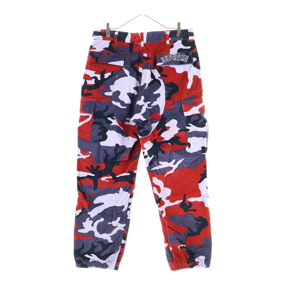 SUPREME(シュプリーム) 22SS ×NIKE Arc Corduroy Cargo Pant Red Camo ナイキ アーク コーデュロイ カーゴ パンツ レッド カモ マルチカラー DM1780-689