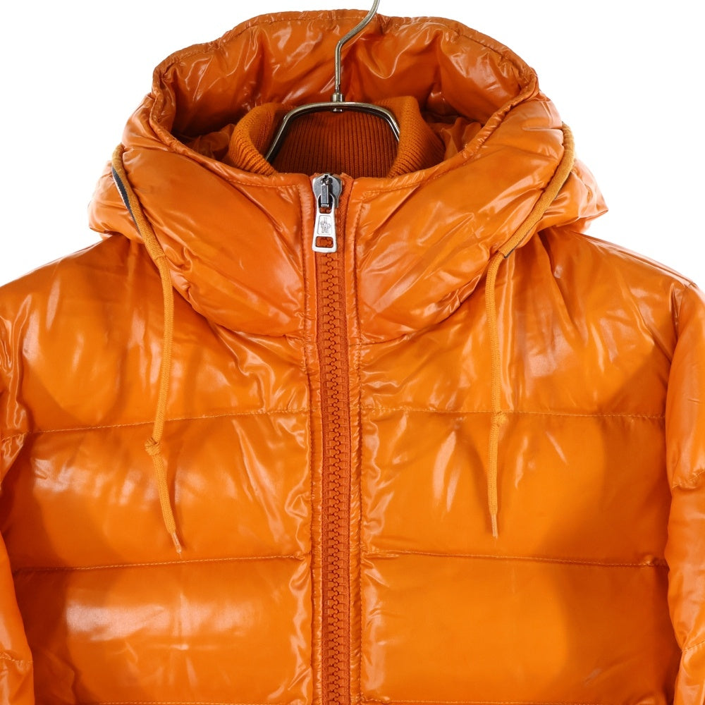 MONCLER(モンクレール) AUBERT オーベル ジップアップ フーデット ダウンジャケット オレンジ 132-091-41928-05