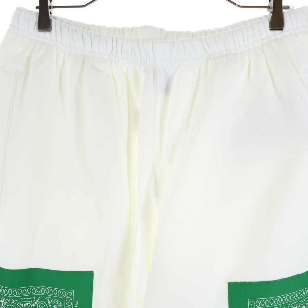 SUPREME(シュプリーム) 22SS ×THE NORTH FACE Bandana Sweat pant White バンダナ リブ スウェット パンツ ホワイト/グリーン NB02210I