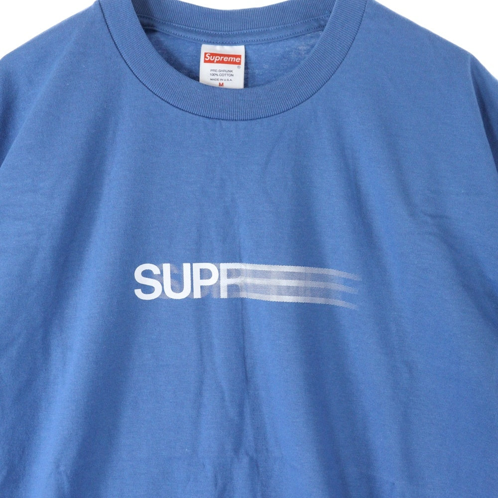 SUPREME(シュプリーム) 23SS Motion Logo Tee モーションロゴ 半袖クルーネックTシャツ カットソー ブルー