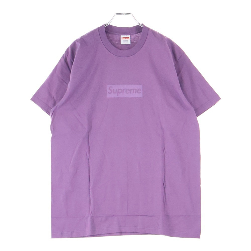 SUPREME(シュプリーム) 23SS Tonal Box Logo Tee トーナル ボックス ロゴ 半袖クルーネックTシャツ カットソー パープル
